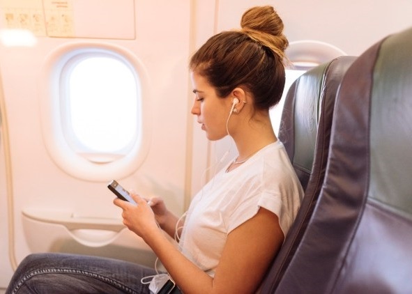 Bluetooth devices while flying through airplanes